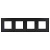Рамка 4-постовая IEK Skandy SK-M42-M-K02 черный фото 2
