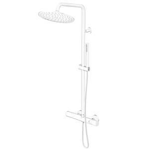 Душевая стойка Gattoni Circle two 9195/PDBO Bianco Opaco