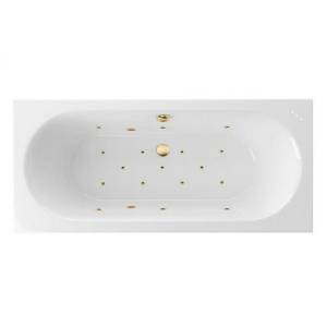 Акриловая ванна Excellent Oceana Slim 160x75 "RELAX" (золото)