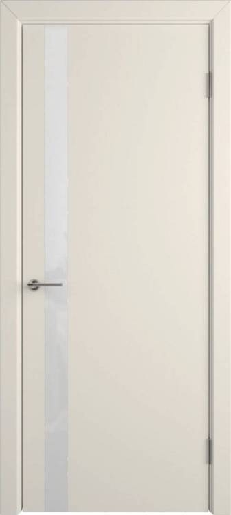 Межкомнатная дверь Владимирская Фабрика Дверей Niuta Ett Ivory стекло White Gloss 800x2000