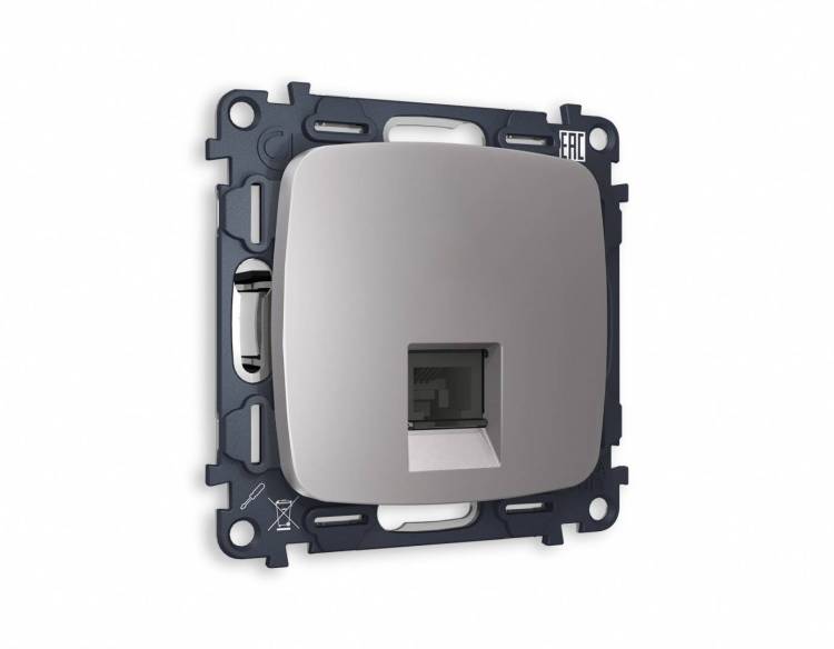 Комплект механизма компьютерной розетки Ambrella Volt Omega MO512010