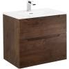 Тумба под раковину Belbagno Etna H-60 ETNA-H60-600-2C-SO-RW-P 60x45x60 Rovere Moro подвесная с двумя выкатными ящиками, с доводчиками фото 2