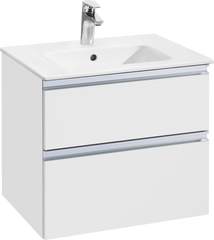Тумба для комплекта Roca The Gap 60, 2 ящика, белый глянец