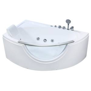 Акриловая ванна Orans 62110L с гидромассажем, 160x100x65