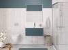 Тумба с раковиной BelBagno UNO 80 подвесная, с одним ящиком, Голубой Матовый фото 5
