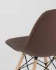 Набор из 4 стульев Stool Group Eames Style DSW Y801-V SEAT brown x4 коричневый фото 7