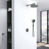 Душевой комплект Vincea Inspire VSFW-3I22MT2GM встраиваемый, термостат, двухрежимный, вороненная сталь фото 15