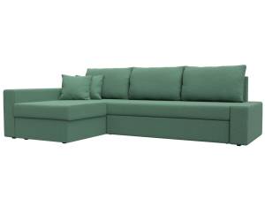 Диван угловой Лига Диванов Версаль 125982L амур зеленый, левый угол