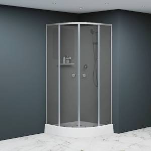Душевая кабина RGW Andaman 381320888-32 профиль хром матовый, стекло тонированное, 80x80x197