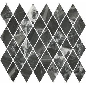 Мозаика Kerama Marazzi Риальто T054/48007 Мозаичный Черный Глянцевый 35x37.5