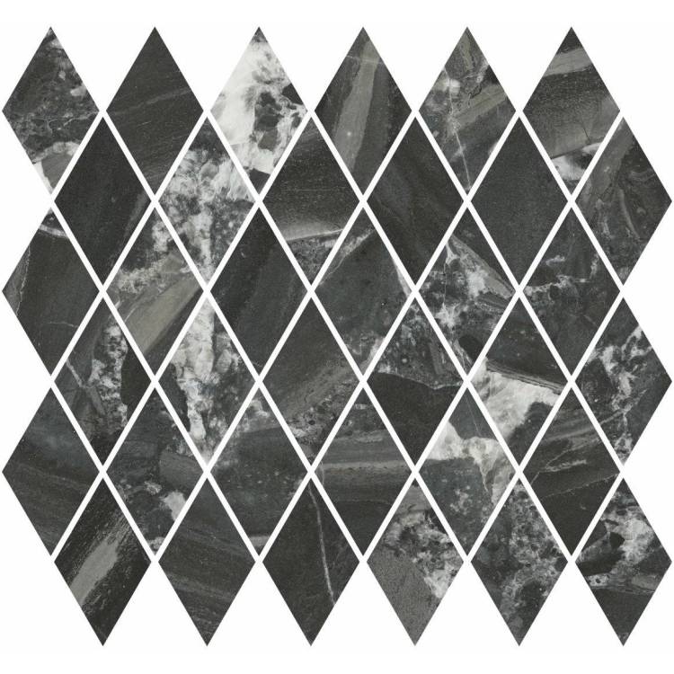 Мозаика Kerama Marazzi Риальто T054/48007 Мозаичный Черный Глянцевый 35x37.5