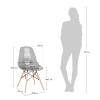 Стул Bradex Home Eames FR 0045, прозрачный серый фото 6