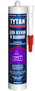 Герметик силиконакриловый для кухни и ванной Tytan Professional бесцветный 280 мл