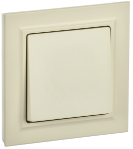 Выключатель 1-клавишный IEK Brite BR-V10-0-10-K10-F бежевый