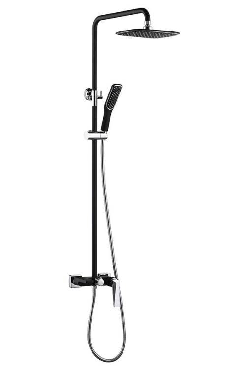 Душевая стойка Boheme Venturo 378-B черный, хром