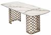 Стол Woodville Chiavari 569437 итальянская керамика rонтрастный мрамор матовый KL-188/шампань 220x100x76 фото 4