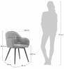 Стул Bradex Home Frida RF 0681 серо-синий фото 11