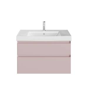 Тумба с раковиной Kerama Marazzi Cubo мальва матовая, 80 см, раковина CU.wb.80