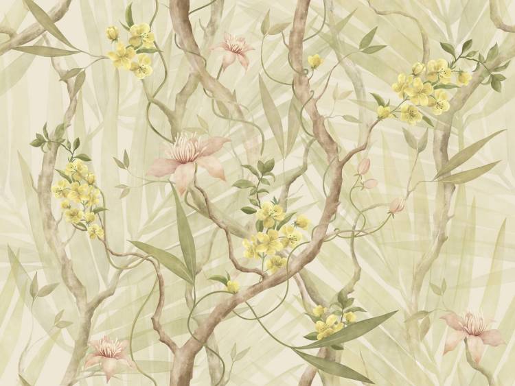 Фреска Ortograf Fancy 34485 Цветы на дереве Флора FLN