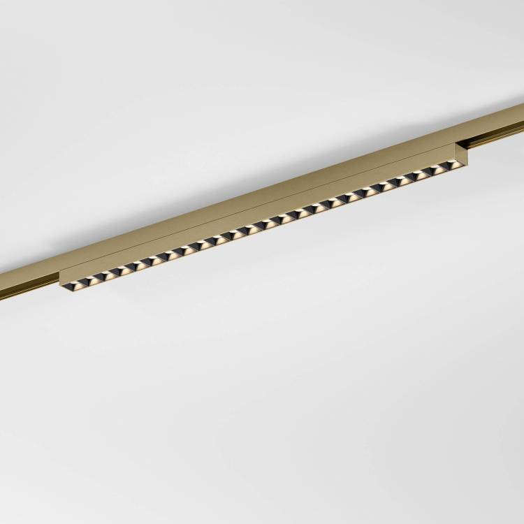 Трековый линейный светодиодный светильник Elektrostandard Brass Line 85529/01 20W 3000K латунь