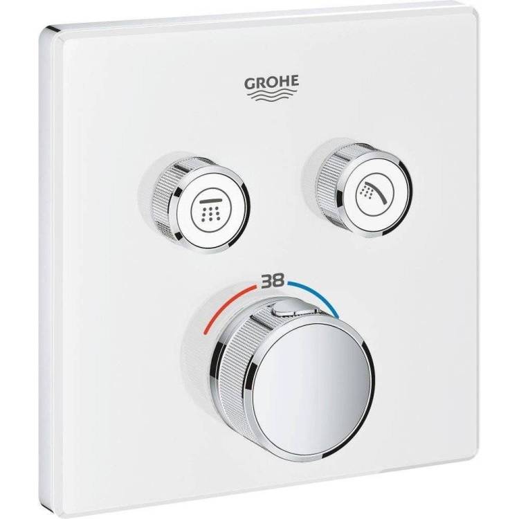 Смеситель для ванны Grohe Grohtherm SmartControl 29156LS0 Луна white термостатический