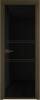 Межкомнатная дверь Profil Doors 2 AX цвет профиля Деорэ, стекло безопасное 6 мм черный триплекс 700x2000