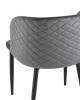 Набор из 4 стульев Stool Group Оскар MC11 KD HLR-21 X4 серый фото 7