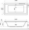 Акриловая ванна Excellent Pryzmat 150x75 фото 8