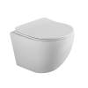Унитаз подвесной BelBagno Uno BB7306CHR/SC безободковый, с сиденьем микролифт, белый