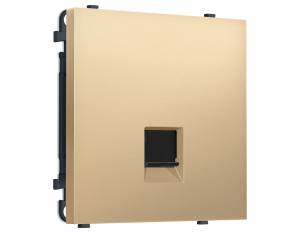 Комплект механизма телефонной розетки со шторкой Ambrella Volt Sigma MS892030 золото мягкое касание