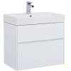 Тумба с раковиной Aquanet Бруклин 70 212597 белый, 572x694x437