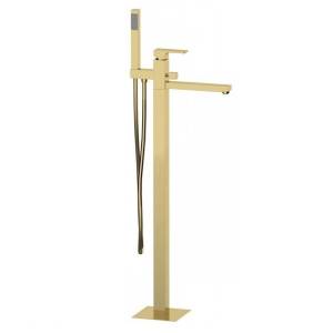 Смеситель для ванны Remer Absolute AU08BG напольный, брашированное золото