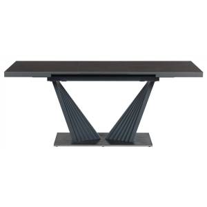 Стол Bradex Home Astra RF 0194 керамогранит, сталь, антрацит 140(190)x80x80