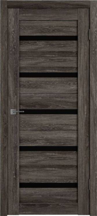 Межкомнатная дверь Владимирская Фабрика Дверей Atum 7 Terra Vellum стекло Black Gloss 900x2000