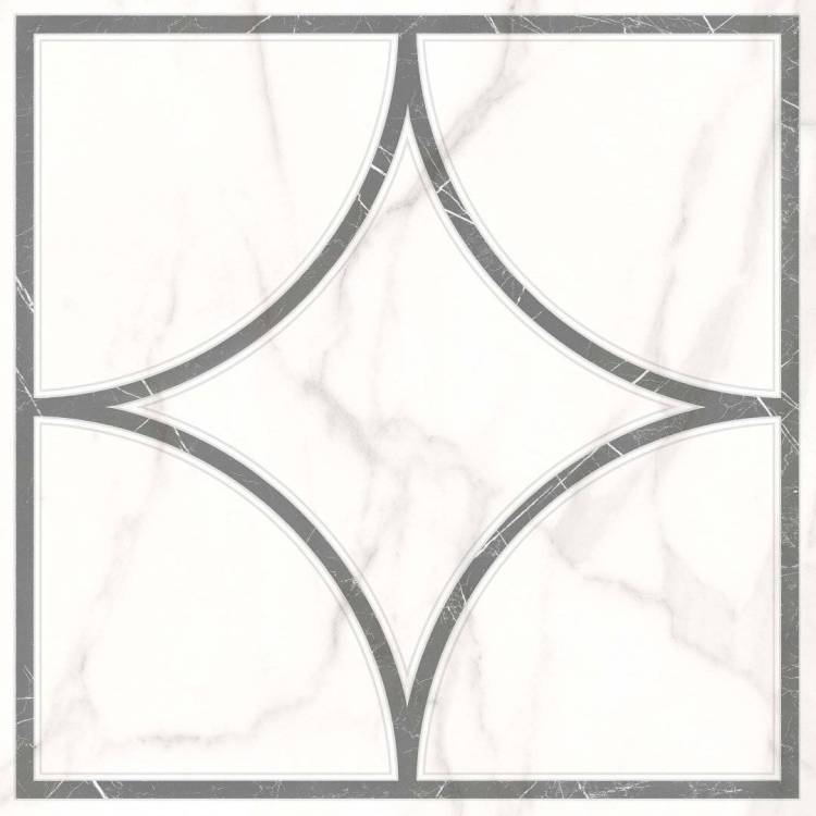 Декор Lasselsberger Ceramics Каррара Нова 7346-0002 Геометрия 45x45