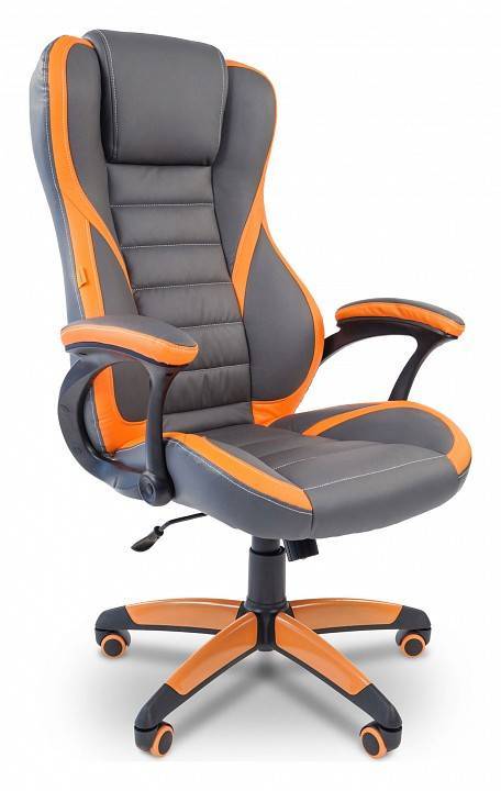 Кресло игровое Chairman Chairman Game 22 00-07019435, 7019435 Серый/Оранжевый