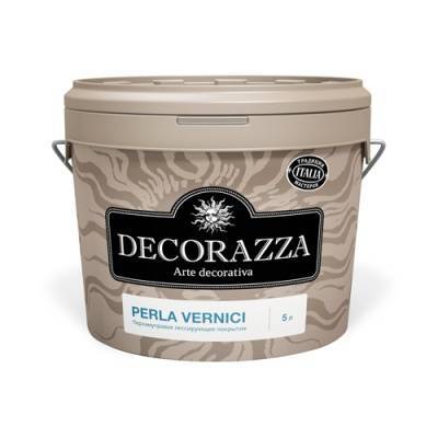 Защитное декоративное покрытие Decorazza Perla Vernici база Argento PL11-09 серое 1 кг