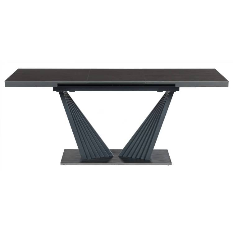 Стол Bradex Home Astra RF 0194 керамогранит, сталь, антрацит 140(190)x80x80