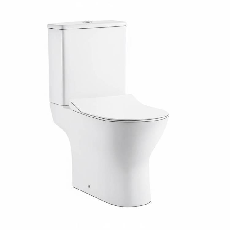 Унитаз-компакт Taliente Arte AR35045 безободковый, с крышкой-сиденьем микролифт