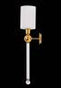 Бра Crystal Lux Mirabella Ap1 Gold/White фото 6