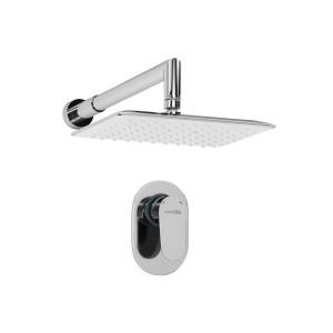 Душевой комплект Wasserkraft A12031 с верхней душевой насадкой, хром, встраиваемый