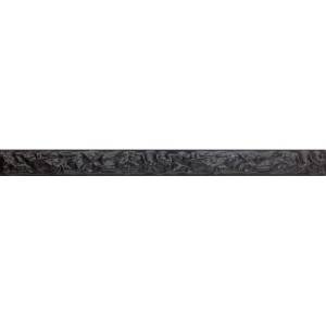 Бордюр Kerama Marazzi Карандаш 118 Крэш Черный 25x2
