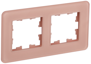 Рамка 2-постовая IEK Brite BR-M22-G-41-K97 розовый