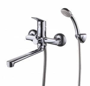 Смеситель для ванны Milardo Nelson NELSB00M02 с подвижным изливом, хром