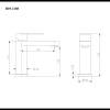 Смеситель для раковины BOND Smart B69-2188 черный матовый фото 6