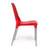 Стул Tetchair Genius (mod 75) 12830 красный/ножки хром 46x56x84 фото 2