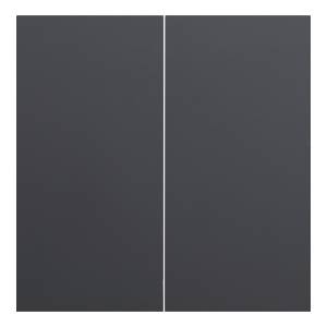 Клавиши для двухклавишного перекрестного выключателя Rikett 35614 MB черный сатин