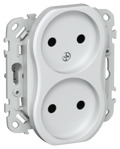 Розетка 2-местная IEK Flite FI-R20-10-1-K36 жемчуг