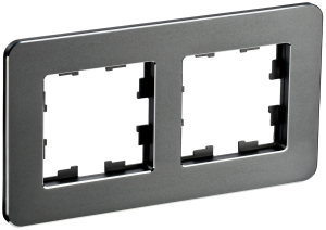 Рамка 2-постовая IEK Brite BR-M22-M-01-K48 титан