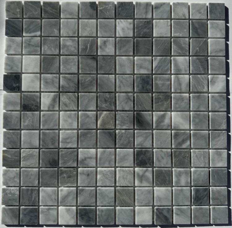 Мозаика Pixel Mosaic Мрамор PIX 336 Ice Grey 2.3x2.3 Полированная 30.5x30.5х4